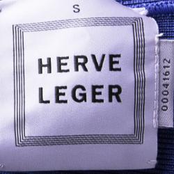 Herve Leger Ultramarine Sleeveless Bandage Dress S