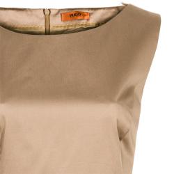 Pre Owned Hugo by Hugo Boss Beige Sleeveless Dress M