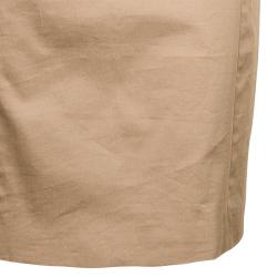 Pre Owned Hugo by Hugo Boss Beige Sleeveless Dress M