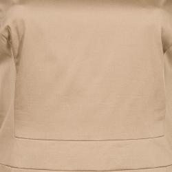 Pre Owned Hugo by Hugo Boss Beige Sleeveless Dress M