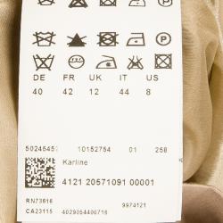 Pre Owned Hugo by Hugo Boss Beige Sleeveless Dress M