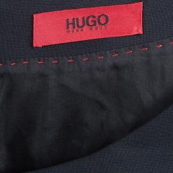 Pre Owned Hugo by Hugo Boss Black Koletta Short Sleeve Dress L