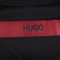Pre Owned Hugo By Hugo Boss Black Cotton Afrone Blazer M
