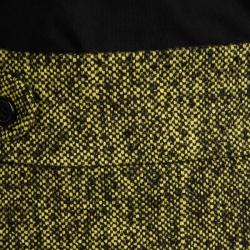Hugo By Hugo Boss Yellow Textured Knit Regilla Skirt M