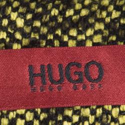 Hugo By Hugo Boss Yellow Textured Knit Regilla Skirt M