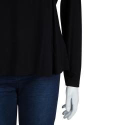 Hugo By Hugo Boss Black Knit  Square Neck Top M