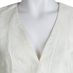 Pre Owned Hugo by Hugo Boss Cream Sleeveless Cotton Top M