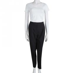 Pre Owned Hugo By Hugo Boss Black Waist Tie Detail Herini Trousers M