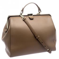 Hugo Boss Brown Leather Romy Top Handle Bag