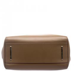 Hugo Boss Brown Leather Romy Top Handle Bag