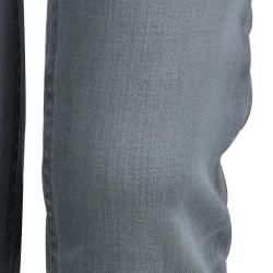 Isabel Marant Etoile Grey Embroidered Side Stripe Detail Denim Jeans L