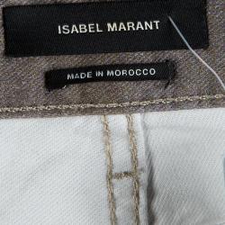 Isabel Marant Grey Printed Low Rise Skinny Viktor Jeans M