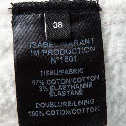 Isabel Marant Off White Printed Low Rise Skinny Viktor Jeans M
