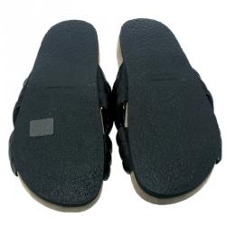 Pre Owned Isabel Marant Black Lambskin Holden Flat Sandals Size 38