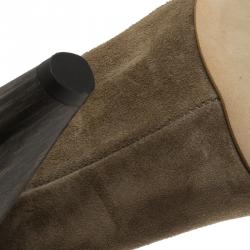 Isabel Marant Beige Suede Milla Eyelet Ankle Boots Size 37