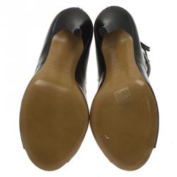 Pre Owned Isabel Marant Black Leather Paw Strappy Sandals Size 37