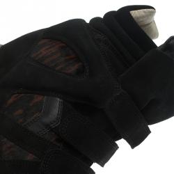 Pre Owned Isabel Marant Black Suede and Brown Calf Hair Bekett Wedge Sneakers Size 39