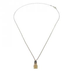 Pre Owned Isabel Marant Love Buzz Hand Gold Tone Necklace