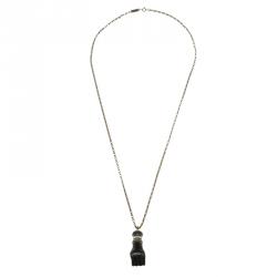 Pre Owned Isabel Marant Love Buzz Hand Gold Tone Necklace