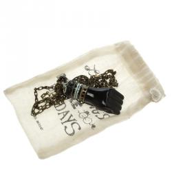 Pre Owned Isabel Marant Love Buzz Hand Gold Tone Necklace