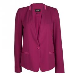 Pre Owned Isabel Marant Burgundy Silk Blazer M