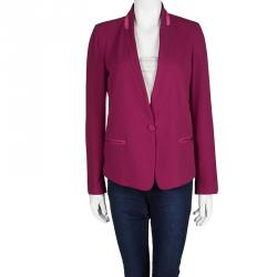 Pre Owned Isabel Marant Burgundy Silk Blazer M