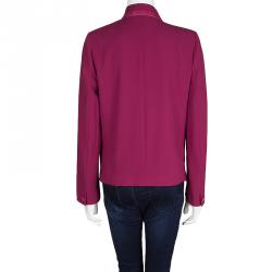 Pre Owned Isabel Marant Burgundy Silk Blazer M