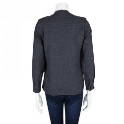 Isabel Marant Grey Wool Collarless Jacket S