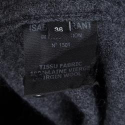 Isabel Marant Grey Wool Collarless Jacket S