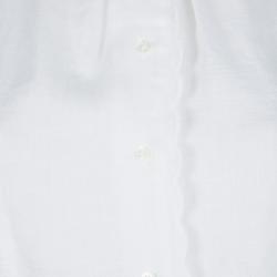Isabel Marant Etoile White Linen Cut Out Detail Delphine Blouse M