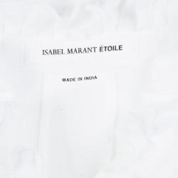 Isabel Marant Etoile White Linen Cut Out Detail Delphine Blouse M
