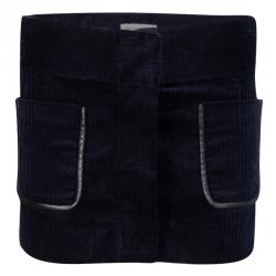 Pre Owned Isabel Marant Etoile Navy Blue Corduroy Mini Skirt M 