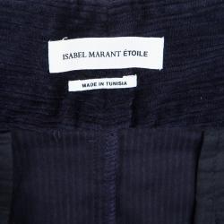 Pre Owned Isabel Marant Etoile Navy Blue Corduroy Mini Skirt M 