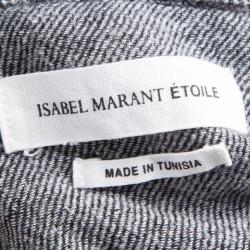 Pre Owned Isabel Marant Etoile Grey Gabardine Peters Long Sleeve Jumpsuit S