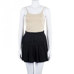 Pre Owned Isabel Marant Black Gathered Skirt S