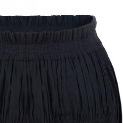 Pre Owned Isabel Marant Black Gathered Skirt S