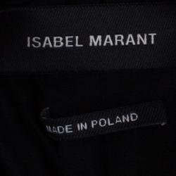 Pre Owned Isabel Marant Black Gathered Skirt S