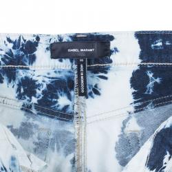 Pre Owned Isabel Marant Tie-Dye Cropped Jeans S