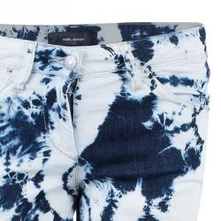 Pre Owned Isabel Marant Tie-Dye Cropped Jeans S