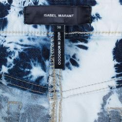 Pre Owned Isabel Marant Tie-Dye Cropped Jeans S