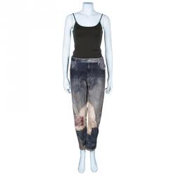 Isabel Marant Printed Denim Jeans L