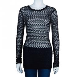 Isabel Marant Black Lace Long Top S
