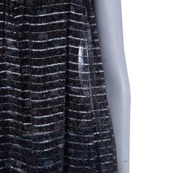 Isabel Marant Black Printed  Silk Sheer Sleeveless Top XS