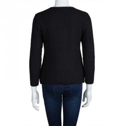 Isabel Marant Black Chunky Knit Long Sleeve Sweater S