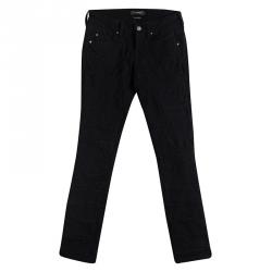 Isabel Marant Black Denim Geometric Paneled Stanford Jeans M