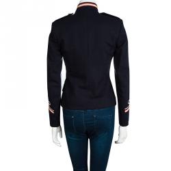 Pre Owned Isabel Marant Etoile Navy Blue Military Milford Jacket S