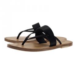 Pre Owned Isabel Marant Black Leather Étoile Alexia Sandals Size 38