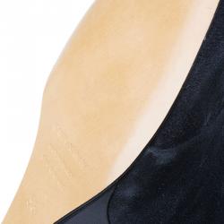 Pre Owned Isabel Marant Black Suede Prescott Wedge Knee Boots Size 38