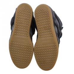 Pre Owned Isabel Marant Brown Suede Bekket Wedge Sneakers Size 39