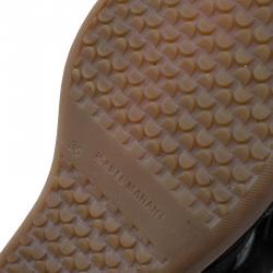 Pre Owned حذاء رياضي إيزابيل مارانت كعب روكي بيكيت جلد وسويدي أسود مقاس 36